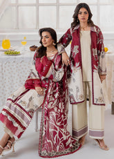 Sunshine Bloom By Alzohaib Printed Cotton Silk 3 Piece Unstitched Suit AZ25SSBW D-CSE-05